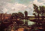 Mill Canvas Paintings - A Water-Mill